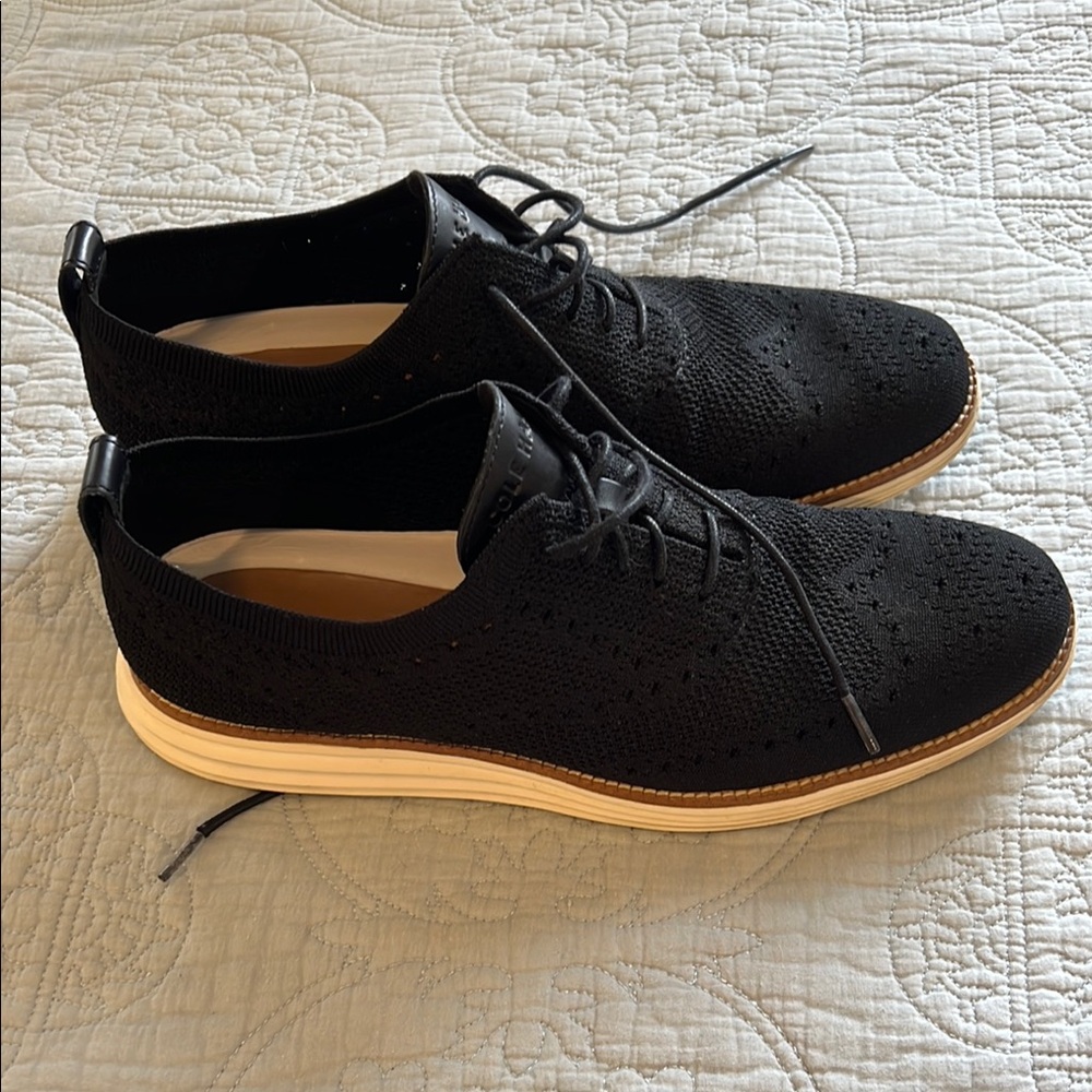 Cole Haan Men's ØriginalGrand Black Oxford Shoes, Size 10 - Picture 6 of 9